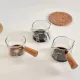 Стеклянная мерная кружка с ручкой TZ-01